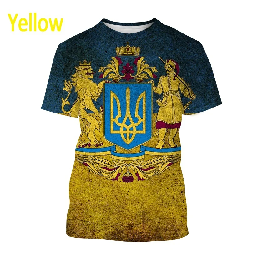 

New I Love Ukraine Short-sleeved T Shirt Men and Women Casual Printing Tee Ukrainian Patriotic Theme Streetwear Top