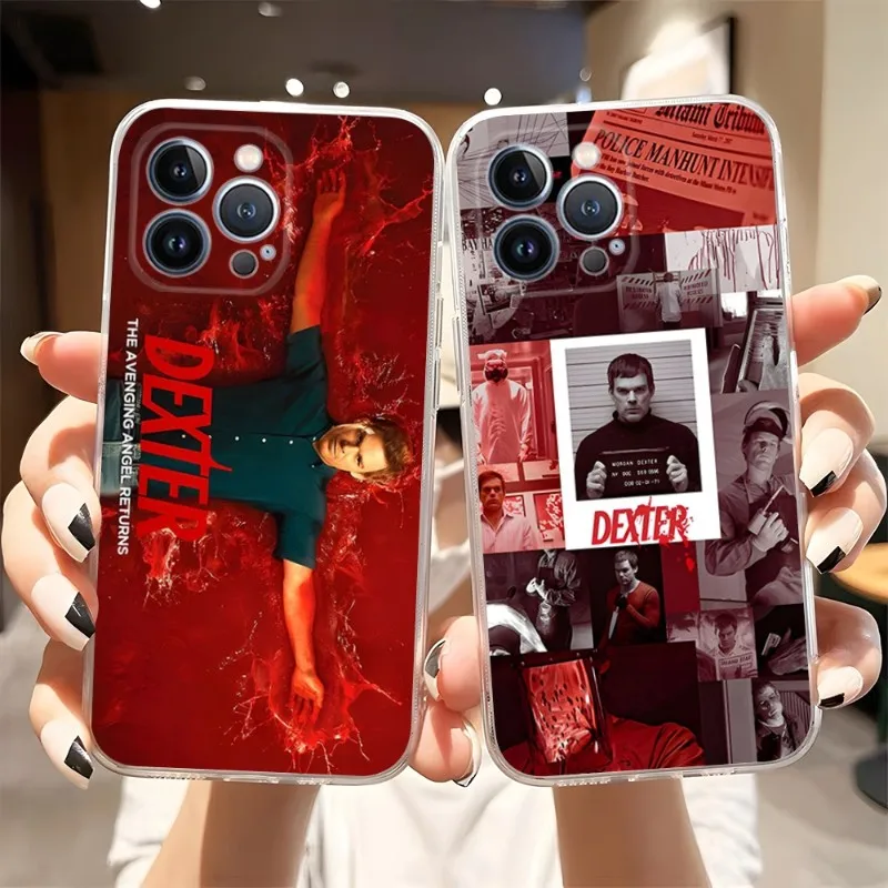 

Dexter New Blood Phone Case 2023 Hot Transparent For Iphone 14Pro 11 12 14 Pro Max Mini 6 6s 7 8 Plus X XR XS SE2020 Cover