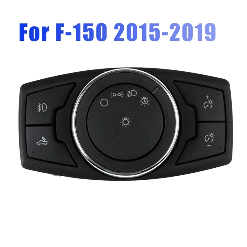 For 2015-2019 Ford F150 F-150 Head Light Headlight Control Switch With Fog FL3T-13D061-BCW Component