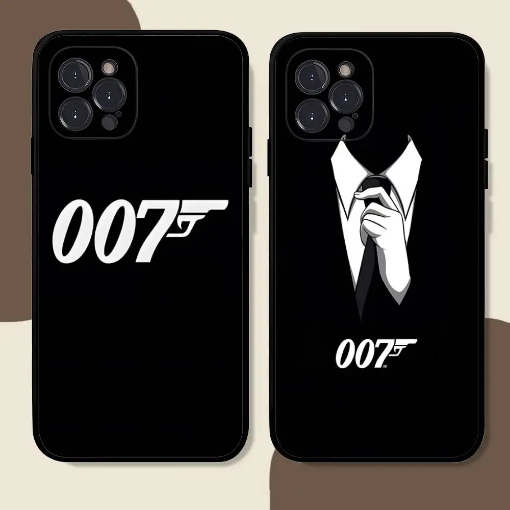 Классический чехол для телефона с Джеймсом Бондом 007 для iPhone 17 16 15 14 13 12 11 Pro Max Plus, черный, защитный чехол-накладка (art.: 3920db9f070bc) - 3920db9f070bc