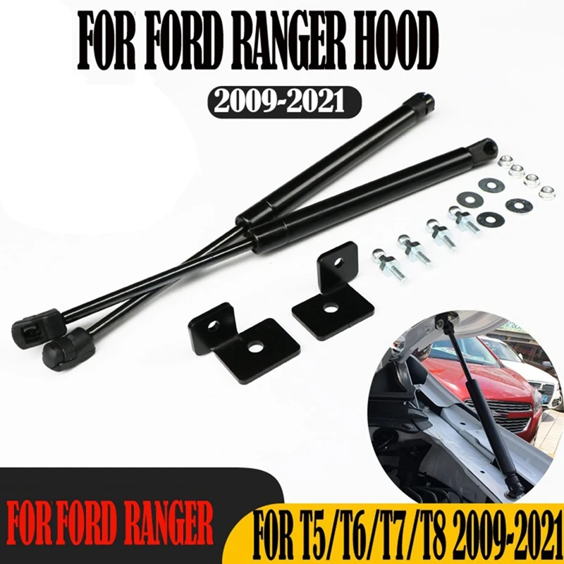 

Front Hood Bonnet Gas Struts Gas Spring Lift Support Shock Damper Car Hood Hydraulic Rod For Ford Ranger 2009-2021