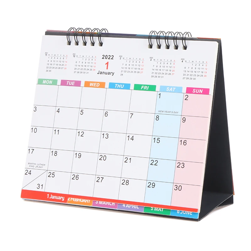 2022 Desk Calendar Office Desktop Table School Worktop Easy View Monthly Planner