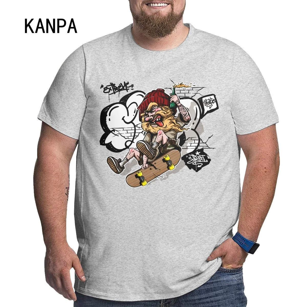 

Футболка мужская оверсайз с принтом черепа, короткий рукав, уличная одежда в стиле хип-хоп, уличная одежда с 3D принтом, размеры США 6xl, лето 2023