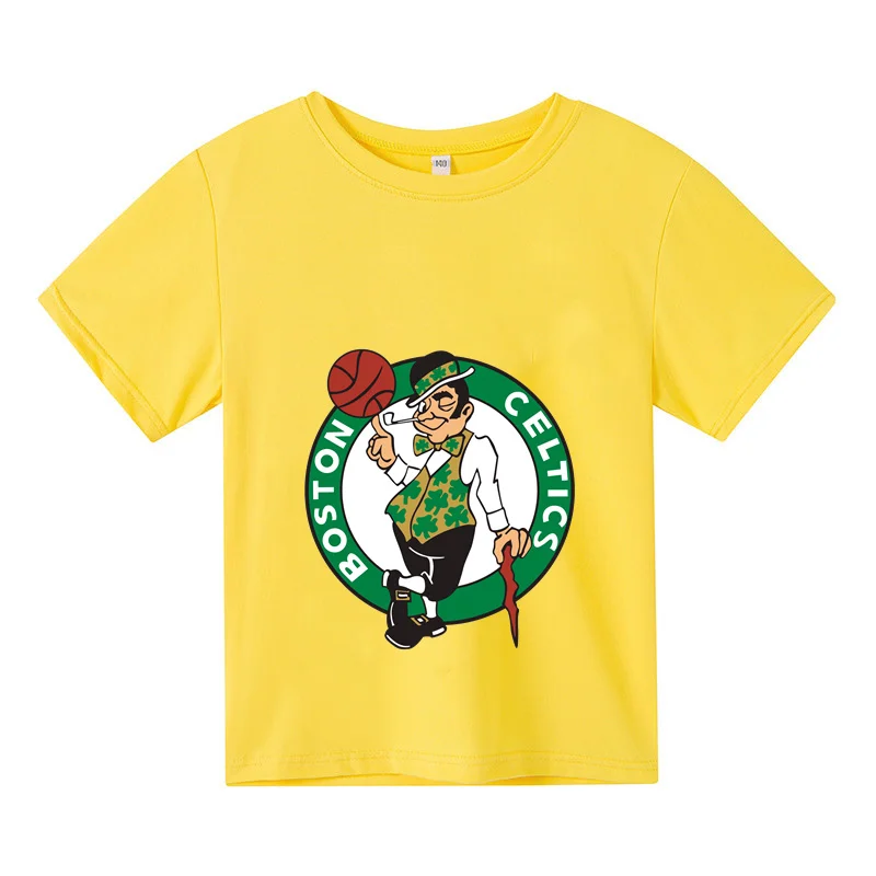 

Children's NBA clothes Boys girls Basketball T-shirt Casual fashion summer sports cotton T-shirt sportswear girls clothing