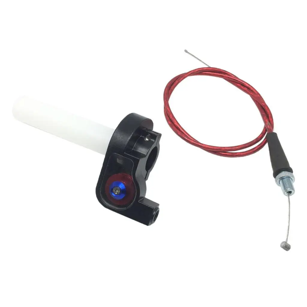 

Motorcycle Twist Throttle 7/8inch Handle Grip And Cable Replacement For Dirt