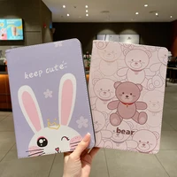 cute rabbit bear case for ipad 7th 8th 9th generation 10 2 inch cover for ipad pro 11 10 5 2021 air 5 4 mini 6 5 4 3 2 2020 2021