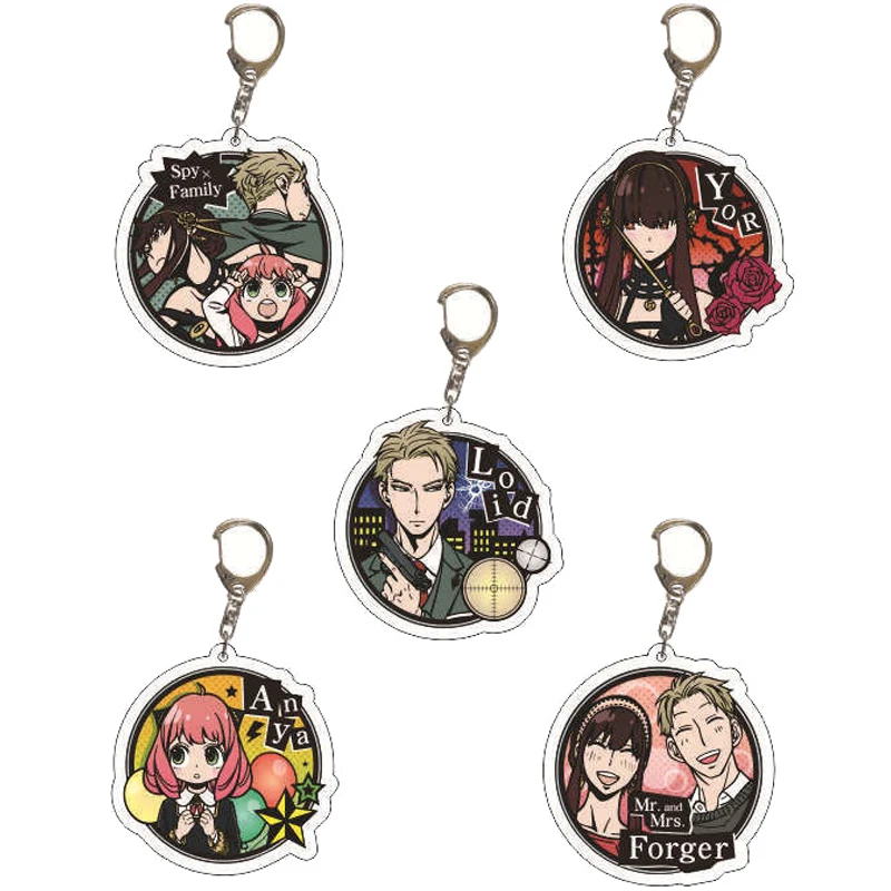 

Classic Anime SPY X FAMILY Acrylic Key Chain Ring Jewelry Q Version Cartoon Figure Keychains For Women Men Fans Gifts Trinkets
