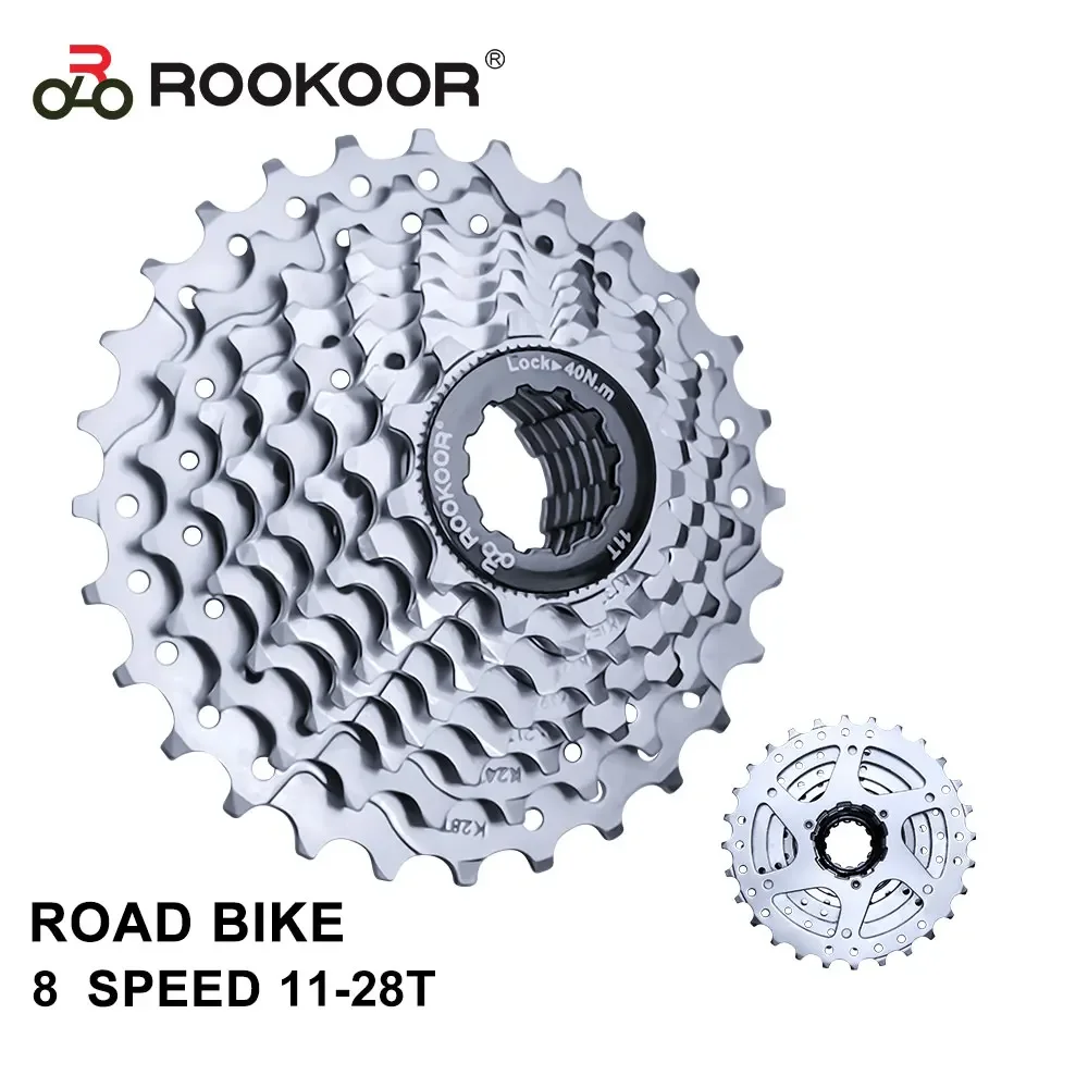 ROOKOOR 8-скоростная велосипедная кассета с свободным ходом шоссейный велосипед