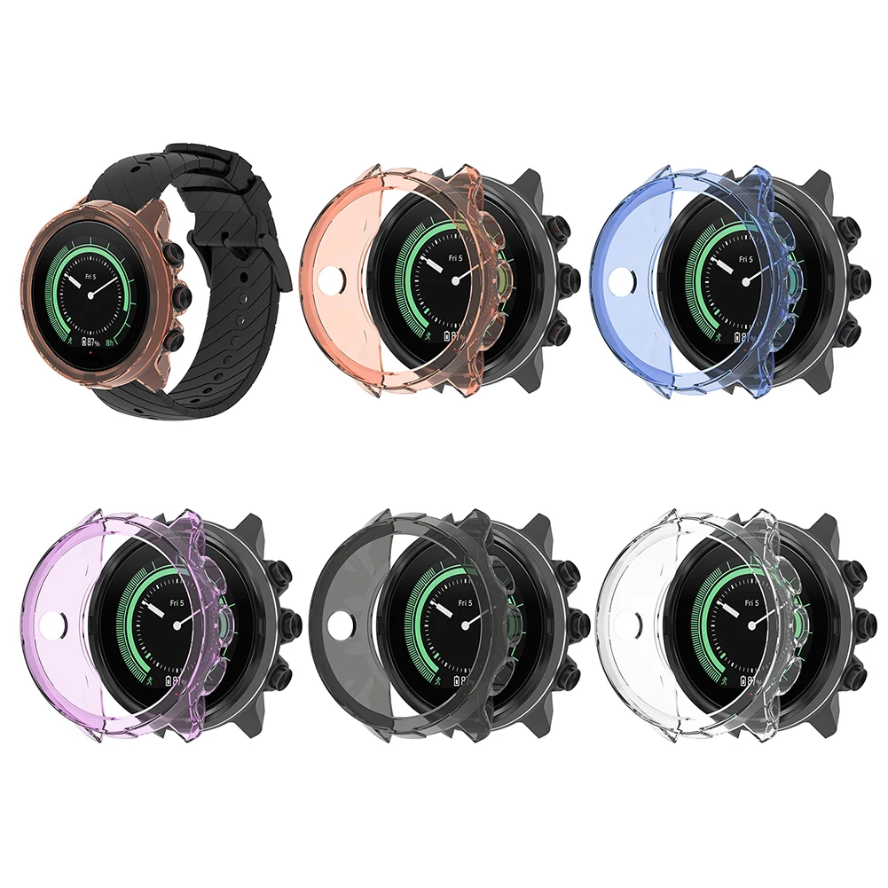 

Soft TPU Case Cover Durable Shell Protector Elegant Watch Comfortable Element for Suunto 9 Spartan Sport Wrist HR Baro