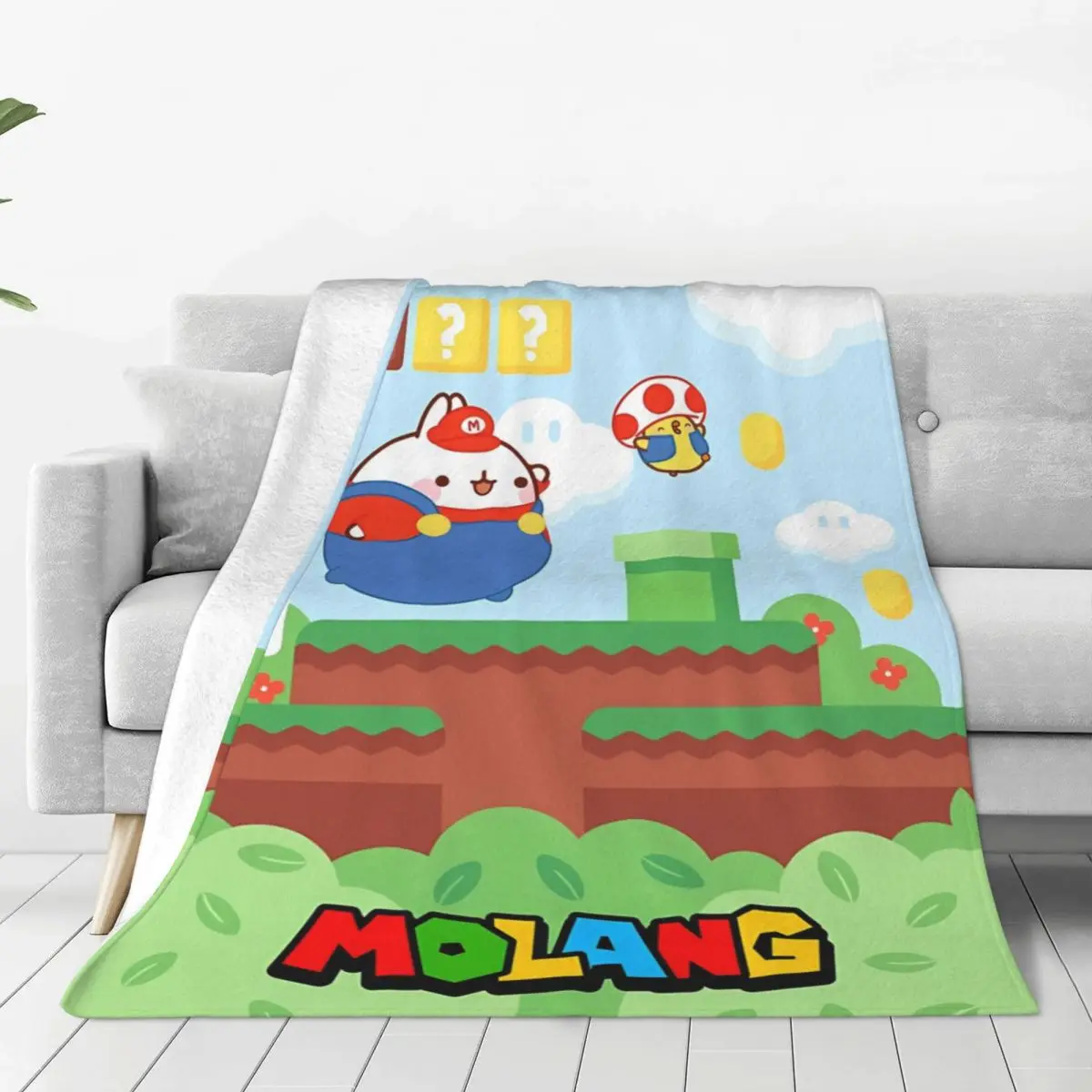Одеяло Molangs качественное мягкое теплое одеяло зимнее для пикника гостиной