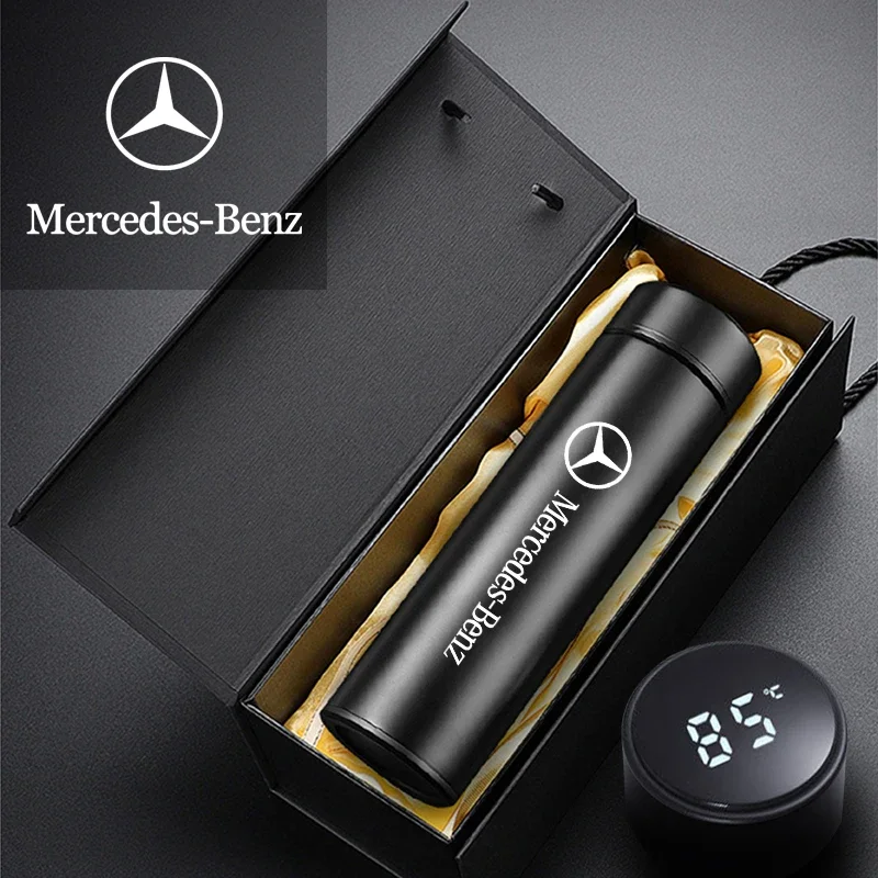 Портативный автомобильный умный термос чашка с дисплеем температуры для Mercedes Benz