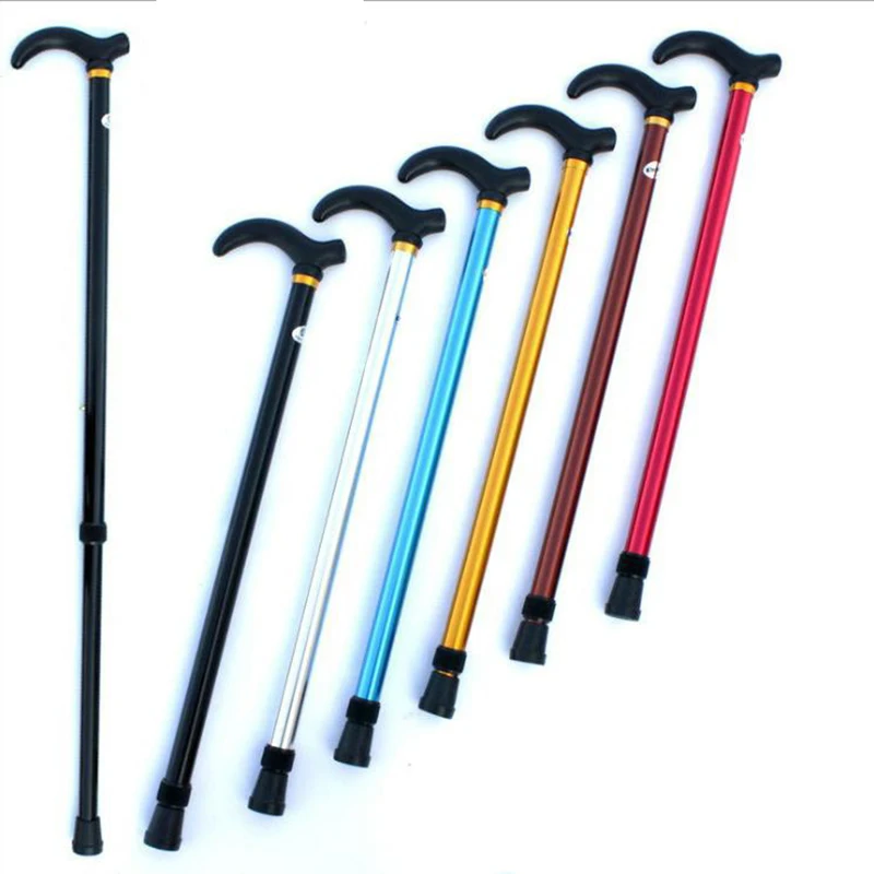 

1PC Adjustable Walking Stick Cane 2 Section Stable Anti-Skid Anti Shock Cane Crutch For Old Man Hiking Trekking Poles Cane
