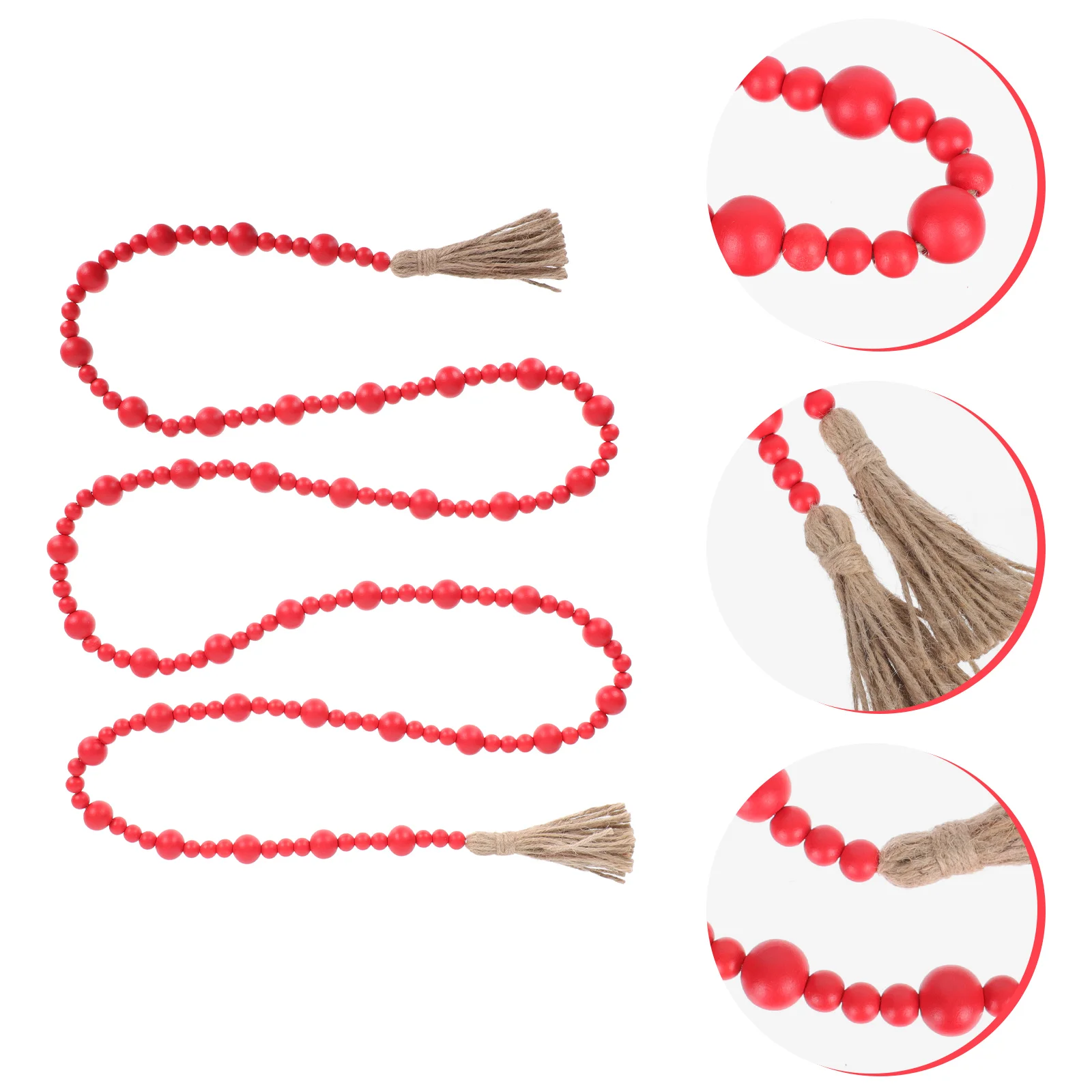 

Garland Beads Beadtree Christmas Wooden Wreath Pendant Rustic Wood Country Mantelpiece Centerpiece Delicate Wall Hanging Prayer