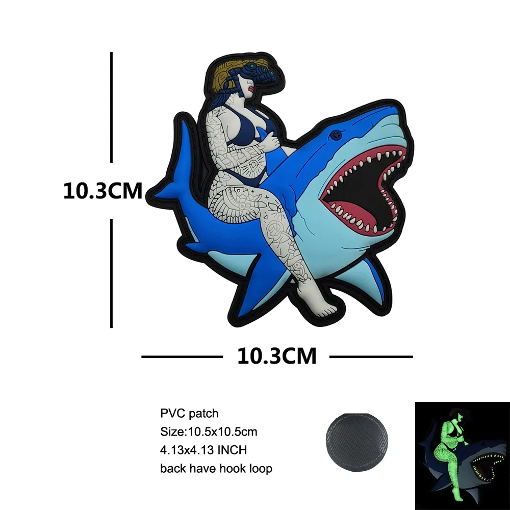 Аксессуары для тактической сумки светящаяся в темноте леди Справедливость 3D