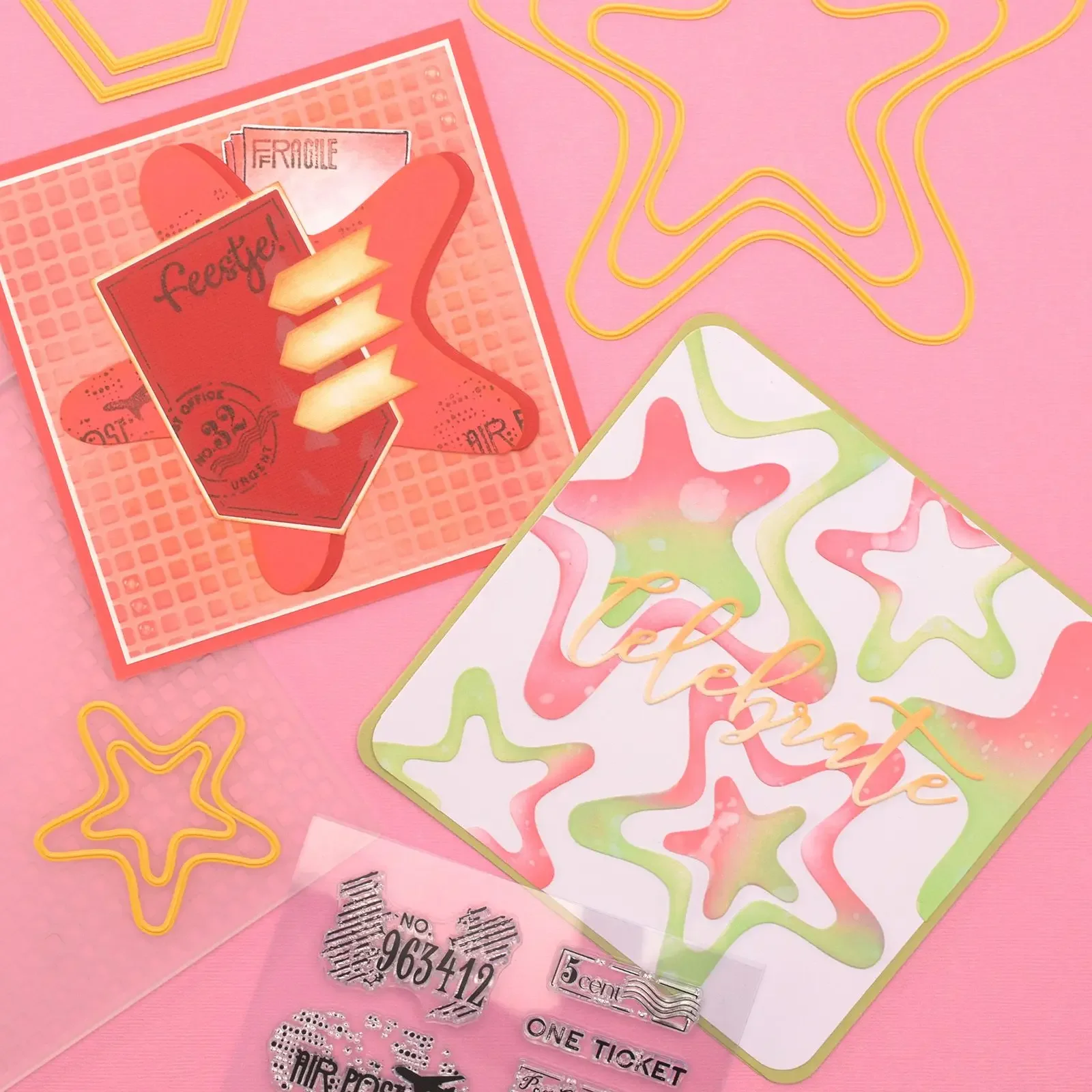 Штампы в форме Полароида архивов звезд планировщика языков баннеров знаков