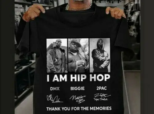 

DMX, Biggie And 2PAC Signatures Thank Memories T-Shirt