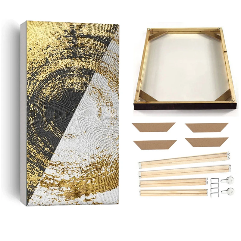 Роскошный постер черного и золотого цвета большого размера с фермером