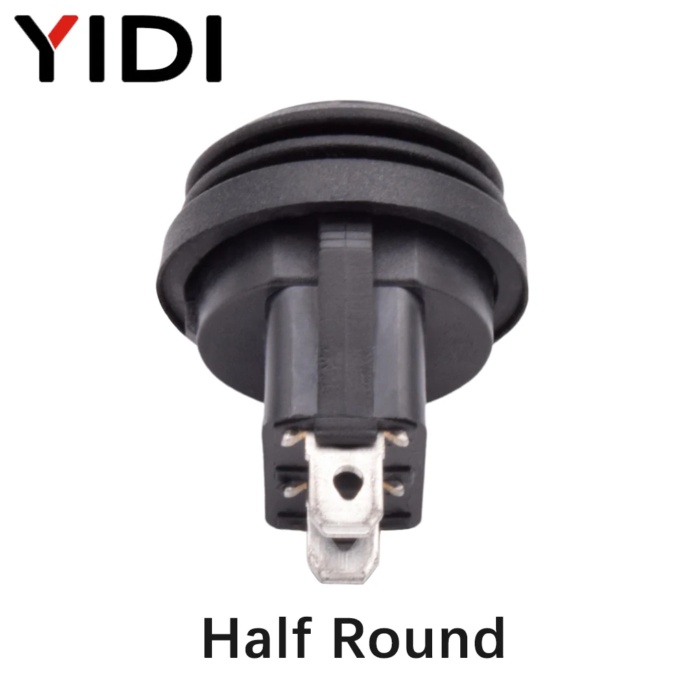 Водонепроницаемый круглый кулисный переключатель 12 В 220 В, красный, зеленый, синий, желтый, светодиодный кулисный переключатель 10A 125VAC 6A 250VAC ON OFF SPST Switch