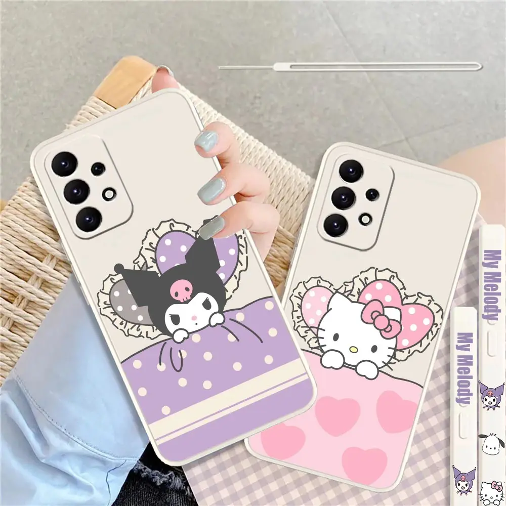 

Cute Kuromi Kitty My Melody Cartoon Cover For Samsung A90 A80 A70 A60 A50 A50S A30S A30 A20 A20S A20E A10S A10E A10 A9 2018 Case