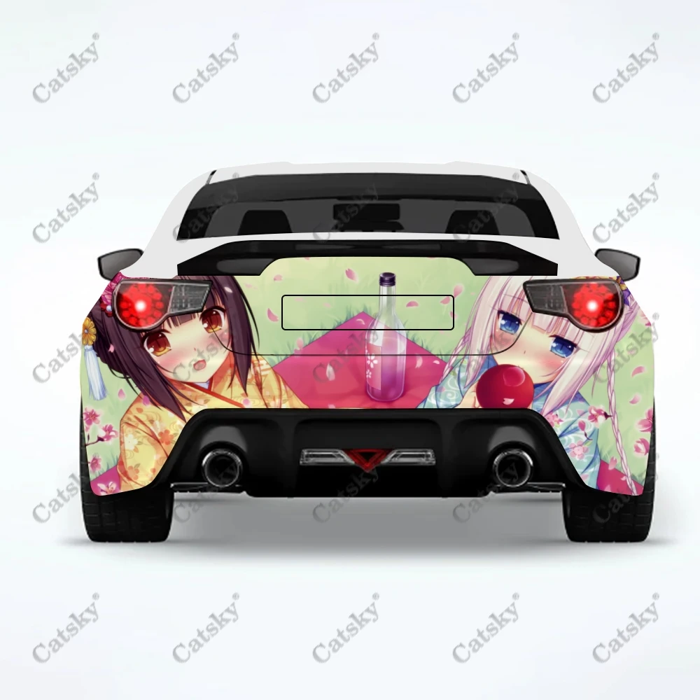 

Nekopara аниме автомобильные наклейки грузовик задний хвост модификация картина подходит для грузовика боль упаковка аксессуары наклейки
