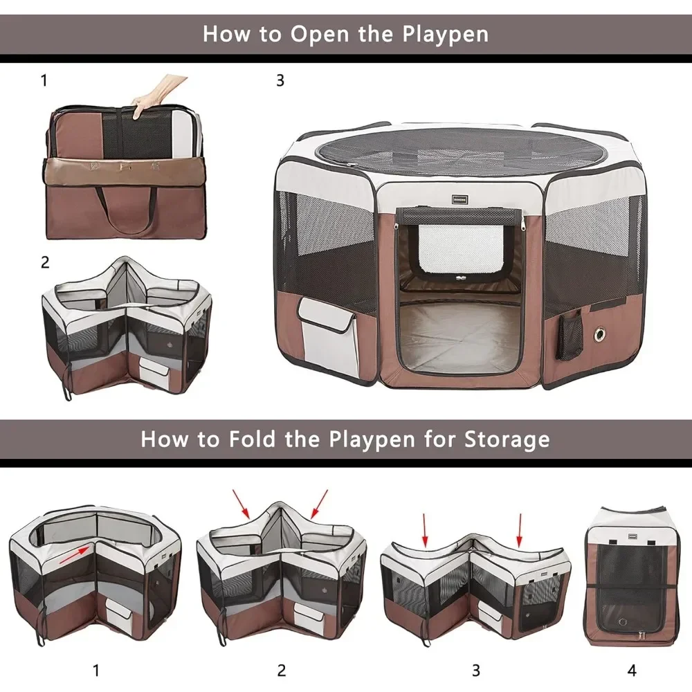Детский манеж для собак портативный домашних питомцев маленьких и средних кошек
