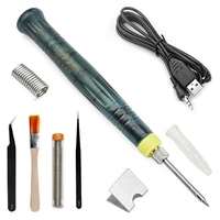 hot 5v 8w usb powered electric soldering iron solder pen welding gun hand tools kit fast heating outdoor welding tools