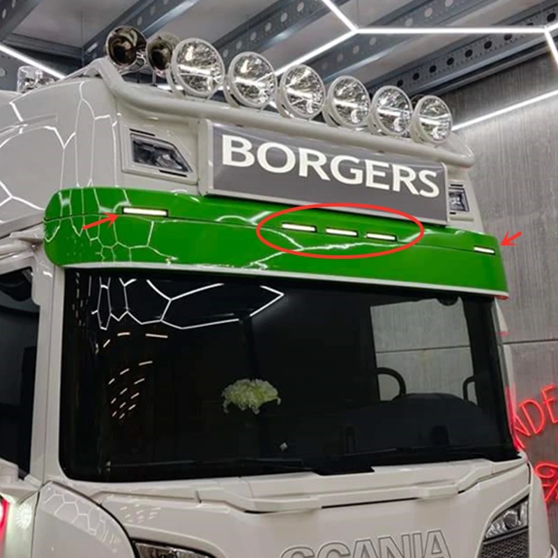 2 шт. динамические солнечные козырьки для SCANIA sunvisor lights truck R650 G500 S730 S500 P500