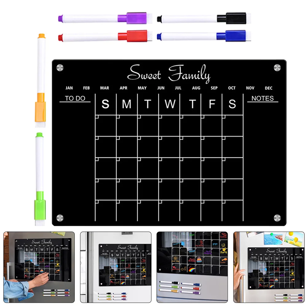 

Rewritable Magnetic Schedule Plan Board Dry Erase Planner Board Do List Fridge Weekly Schedule To-do-list Acrylic Wall