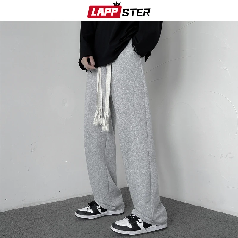 

LAPPSTER Y2k Streetwear Baggy Black Sweatpants Korean Fashions Casual Joggers Tracksuit Graphic Japanese Harajuku Sweat Pants