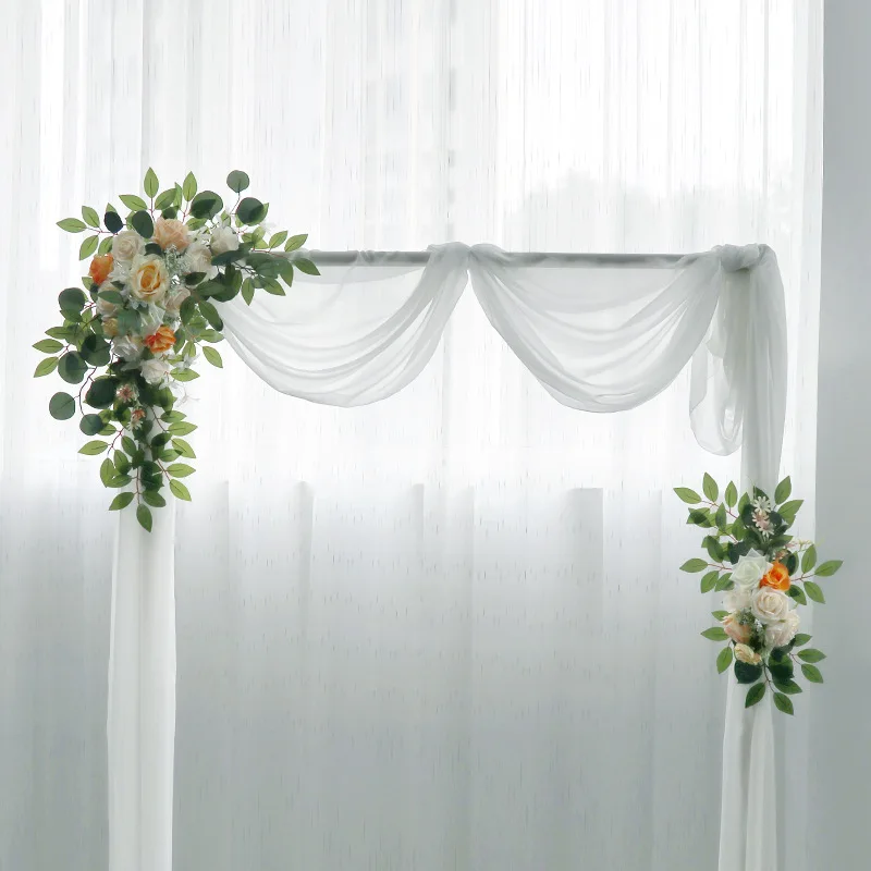 

Wedding Arch Artificial Flowers Arbor Floral Wall Door Arrangement for Wedding Party Ceremony Reception Backdrop Decoration