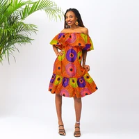 african dresses for women sexy off shoulder dress ankara print high quality summer beach dress traditional africa clothing