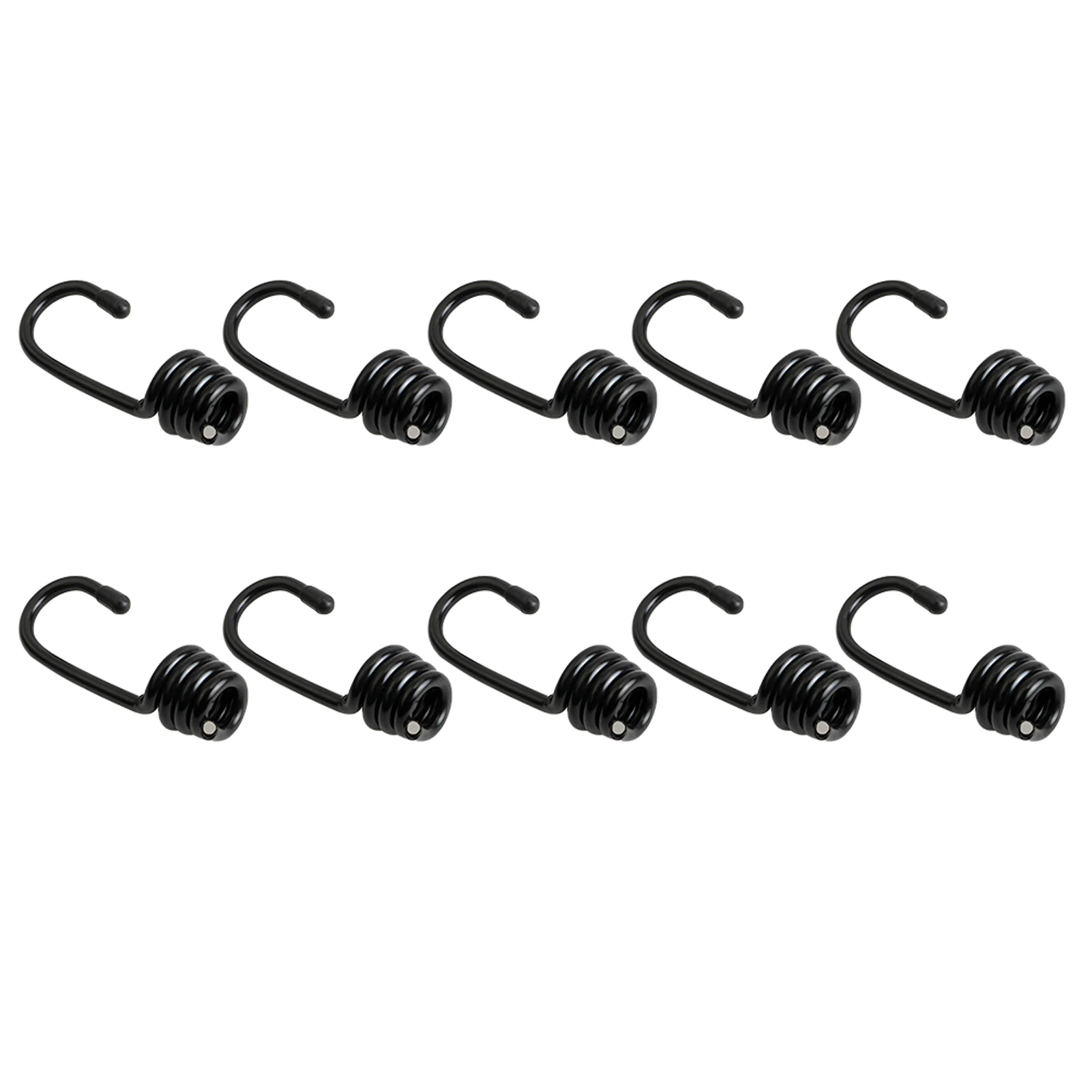 

10pcs For Kayak Ends Bungee Shock Cord Hook Cargo Net Auto Luggage Tie Safety Rope Portable Boating Compact Metal Clips