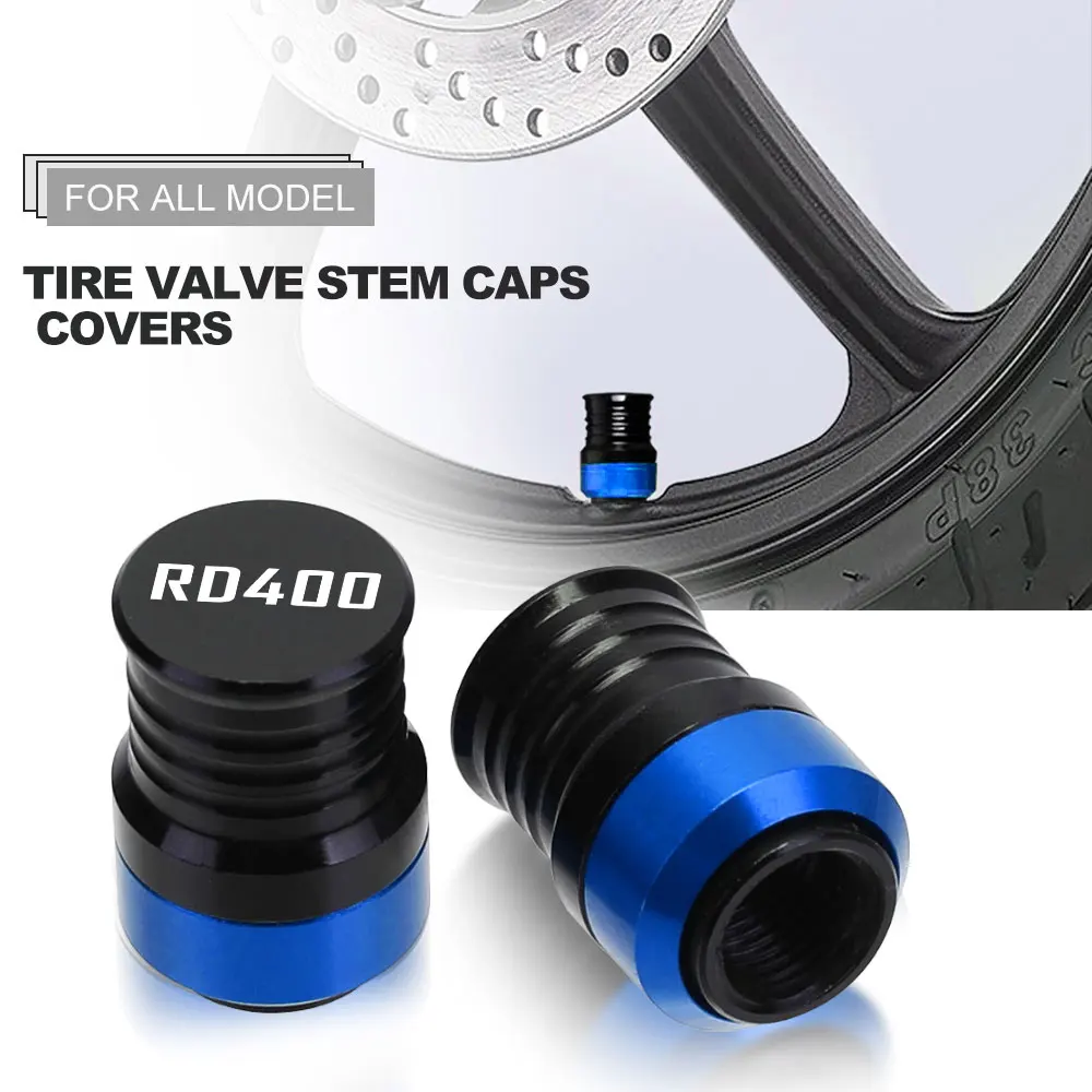 Universal Motorcycle Accessorie Wheel Tire Valve Stem Caps Airtight Covers For YAMAHA RD 400 RD400 C D E F 1977-2021 2020 2019