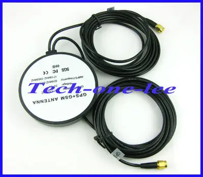 

Антенна GPS + GSM, комбинированная антенна с кабелем 3 м, разъем SMA, 1 шт.