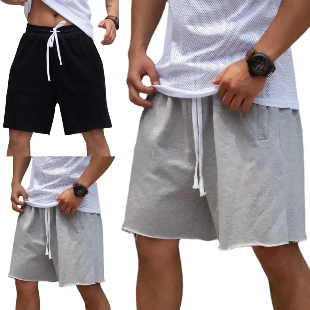 

Men Shorts Drawstring Loose Summer Mid Rise Pockets Short Pants for Fitness shorts men 2022 men Clothing Black xxxl