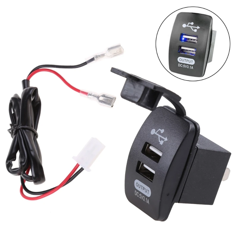 

Зарядное устройство для телефона на руль мотоцикла с двумя USB-портами 12-24 В