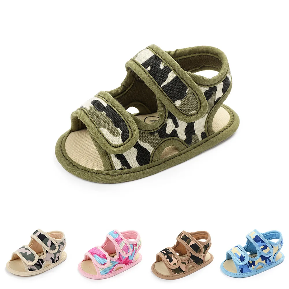 

Baby boys' Shoes Toddler Shoes Indoor Soft Soled non Slip Boys' Sandals Magic Stickers Beach Shoes Summer Sneakers
