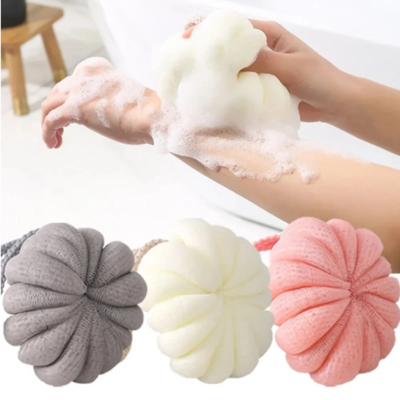 

1pcs Bath Balls Sponge Cleaning Brush Shower Body Cleaning Exfoliating Massage Scrubber Bath Ball Bathroom Bathing Accessories