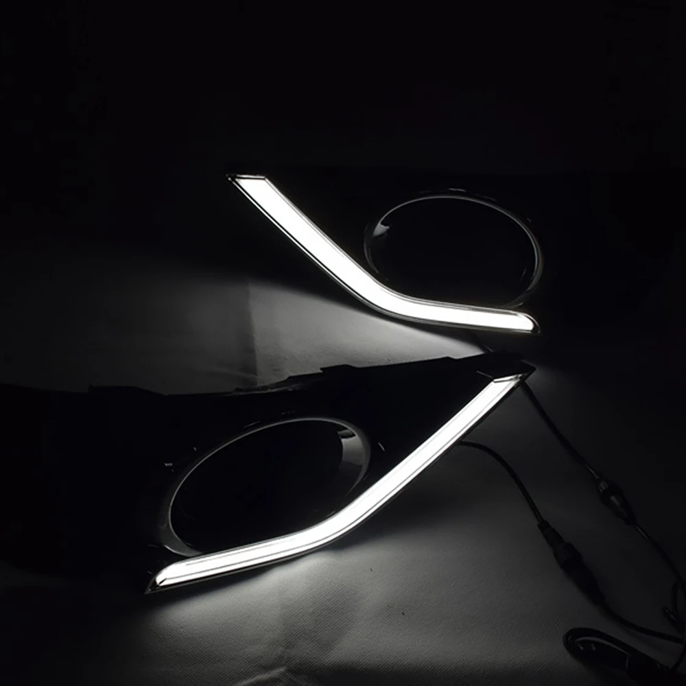 Подходит для Honda BR-V BRV 2015-2017 светодиодный DRL передний бампер противотуманные фары