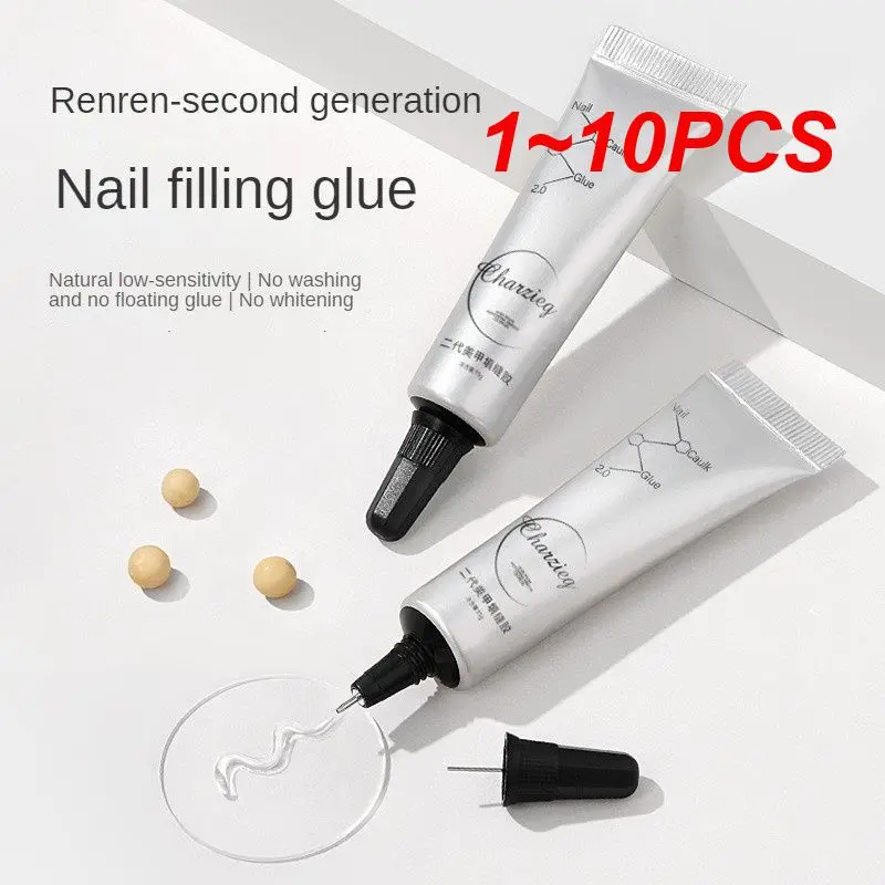 

1 ~ 10 шт. маникюрная не стирающаяся вискозная супер-липкая прочная и крепкая трехмерная моделирующая натуральная низкая чувствительность