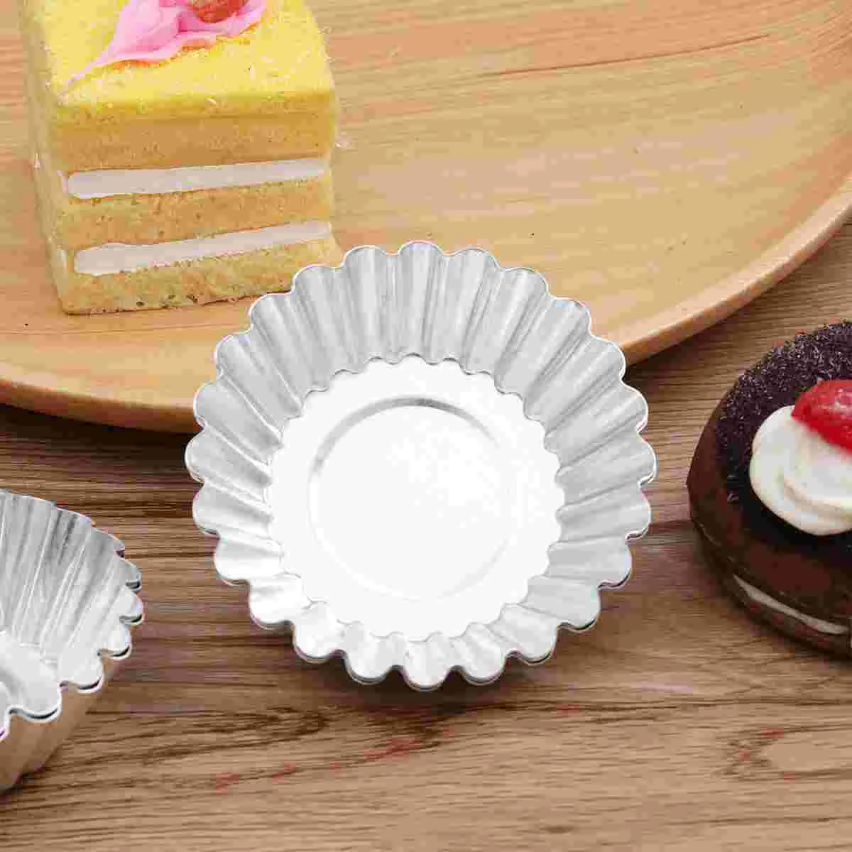 

48 Metal Cups Small Pan Pudding Tin Cupcake Cup Chiffon Cake