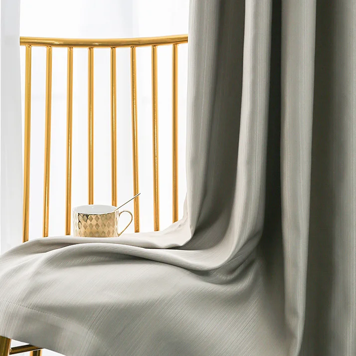

Curtains for Living Room Dining Bedroom High-precision Nordic Simple, New High Shading Luxury Pure Color Windows Door Kitchen