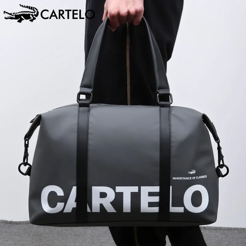 CARTELO Unisex Large Capacity Duffle Bag Travel Clothes Storage Bags Zipper Oxford Weekend Bag Thin Portable Moving Luggage Bag