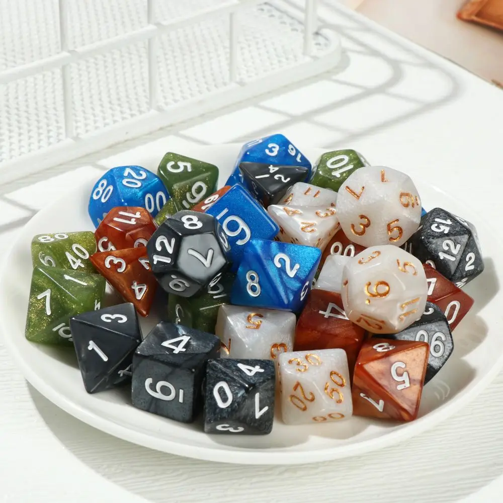 

7Pcs/Set Polyhedral Multicolor Party Supplies For TRPG DND Dice Set Leisure Entertainment Toys Board Game Game Accessory