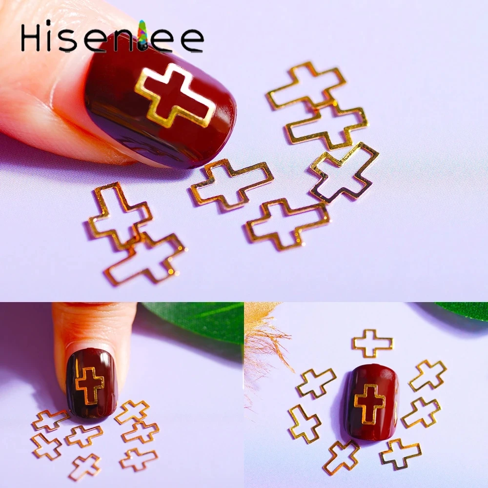 

500 шт./упаковка, полая глянцевая рамка для дизайна ногтей