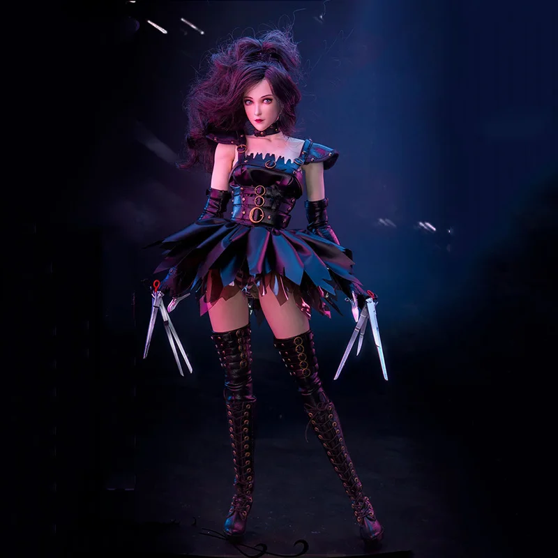 

FLAGSET FS-G001 1/6 Scale Women Soldier Johnny Depp Edwar Scissorhands Model 12'' Full Set Action Figure Toy for Fans Hobby Gift