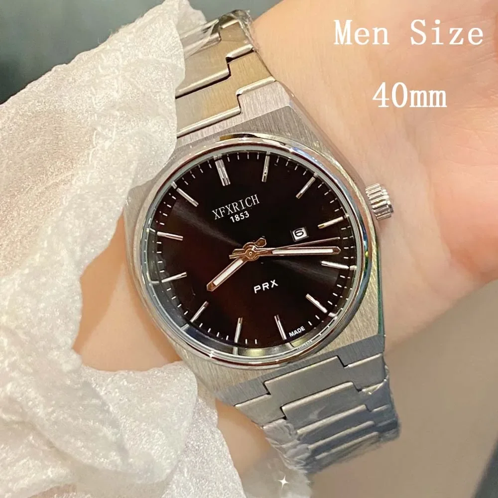 

Top AAA+ Original Brand Watches For Mens Classic Tissot PRS Style Automatic Date Watch Luxury High Quality Quartz Male Clocks