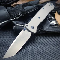 new bm bailout 537 pocket folding knife 3 38 s30v tanto plain blade tc4 titanium alloy handles tactical manual open edc knives