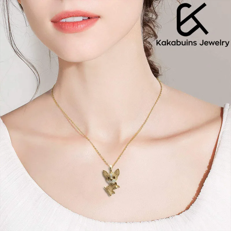 Милая животная корги собака кулон аксессуары элегантное женское ожерелье