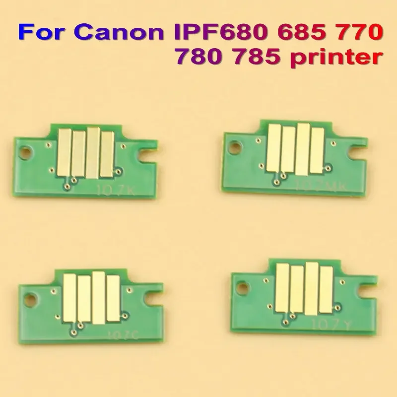 Чип картриджа с чернилами IPF 680 770 780 для Canon PFI-107 685 785 автоматическим сбросом 6